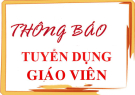 Thành phố Thanh Hóa điều chỉnh chỉ tiêu xét tuyển lao động hợp đồng làm giáo viên theo Nghị định 111/2022/NĐ-CP của Chính phủ