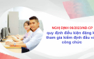  Giới thiệu Nghị định số 06/2023/NĐ-CP của Chính phủ quy định về kiểm định chất lượng đầu vào công chức