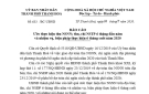 BÁO CÁO Ước thực hiện thu NSNN; thu, chi NSTP 6 tháng đầu năm và nhiệm vụ, biện pháp thực hiện 6 tháng cuối năm 2020 