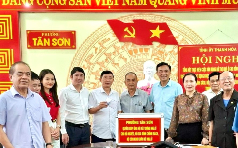 Phường Tân Sơn thực hiện chỉ thị 22 vượt chỉ tiêu thành phố giao