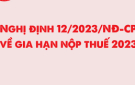  Giới thiệu Nghị định số 12/2023/NĐ-CP của Chính phủ