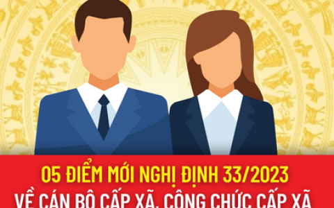 Giới thiệu Nghị định số 33/2023/NĐ-CP quy định về cán bộ, công chức cấp xã và người hoạt động không chuyên trách ở cấp xã, ở thôn, tổ dân phố