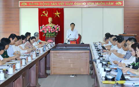 Bí thư Tỉnh ủy Nguyễn Doãn Anh làm việc với Ban Thường vụ Thành ủy thành phố Thanh Hóa về công tác xắp xếp đơn vị hành chính cấp xã