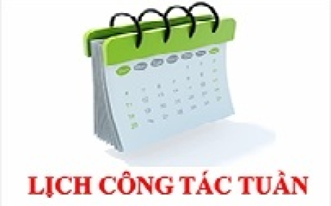 Lịch công tác tuần UBND thành phố Thanh Hóa Từ ngày 19/8/2019 đến ngày 25/8/2019