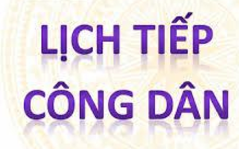 THÔNG BÁO: Lịch tiếp công dân của Chủ tịch UBND thành phố Thanh Hóa năm 2025