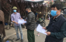 Phường Phú Sơn đồng loạt phát tờ rơi tuyên truyền phòng chống dịch Covid-19