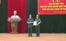 Lễ công bố Quyết định thành lập Trung đội dân quân Thường trực thuộc Ban Chỉ huy quân sự thành phố Thanh Hóa