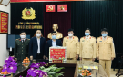 Các đồng chí lãnh đạo thành phố Thanh Hóa thăm, chúc Tết các đơn vị công an