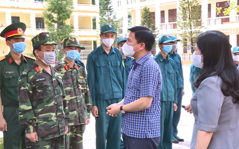 Các đồng chí lãnh đạo tỉnh và thành phố kiểm tra, chỉ đạo công tác phòng, chống dịch COVID-19