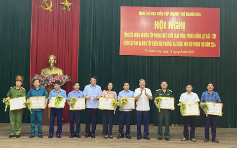 Thành phố thực hiện hiệu quả diễn tập phòng cháy, chữa cháy rừng; phòng chống lụt bão, tìm kiếm cứu nạn và diễn tập chiến đấu phường, xã trong khu vực năm 2024