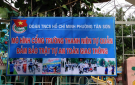 Lễ ra quân gắn biển "Mô hình cổng trường thanh niên tự quản, đảm bảo trật tự an toàn giao thông" và xóa số điện thoại, biển quảng cáo sai quy định