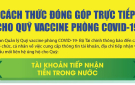 Cách thức đóng góp trực tiếp cho Quỹ vaccine phòng chống COVID-19