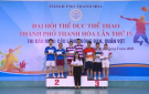 Kết thúc các nội dung thi đấu quần vợt, cầu lông, bóng bàn trong chương trình Đại hội Thể dục thể thao thành phố Thanh Hoá lần thứ IX