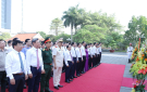 Đoàn Đại biểu Tỉnh ủy, HĐND, UBND, Ủy ban MTTQ tỉnh dâng hương tưởng nhớ Chủ tịch Hồ Chí Minh