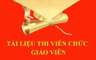 THÔNG BÁO   Nội dung, tài liệu ôn tập và cấu trúc đề phỏng vấn tuyển dụng viên chức  ngành Giáo dục và Đào tạo thành phố Thanh Hóa năm 2025  