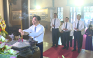 Đoàn đại biểu tỉnh Thanh Hóa dâng hoa, dâng hương Chủ tịch Hồ Chí Minh nhân kỷ niệm 135 ngày sinh của Người