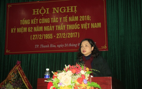 Thành phố Thanh Hóa tổ chức Hội nghị tổng kết công tác Y tế năm 2016; kỷ niệm 62 năm ngày Thầy thuốc Việt Nam (27/02/1955 - 27/02/2017)