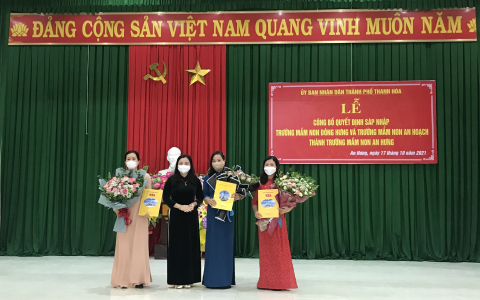 Sáp nhập 2 trường mầm non trên địa bàn phường An Hưng