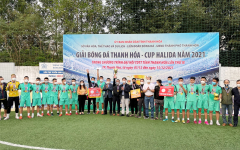 Đội tuyển bóng đá nam thành phố Thanh Hoá vô địch tại Đại hội TDTT tỉnh Thanh Hoá lần thứ IX năm 2021