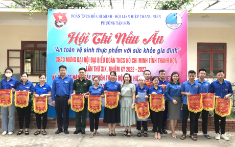 Đoàn TNCS Hồ Chí Minh phường Tân Sơn tổ chức Hội thi nấu ăn