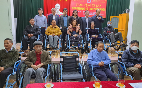 Thành phố Thanh Hóa cơ bản hoàn thành trao cho người khuyết tật