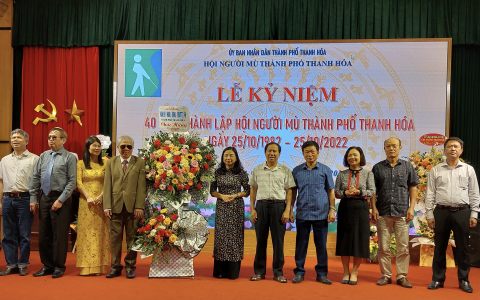 Hội người mù thành phố Thanh Hóa kỷ niệm 40 năm ngày thành lập 