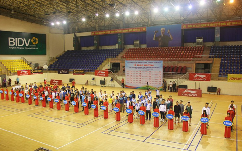 Khai mạc Giải Cầu lông các nhóm tuổi tỉnh Thanh Hoá mở rộng - Cúp Lining năm 2022