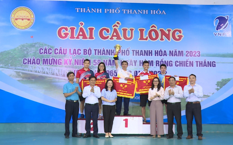 Giải cầu lông các Câu lạc bộ thành phố Thanh Hóa năm 2023 thành công rực rỡ