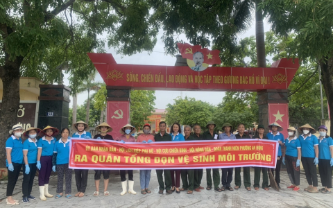 Phường An Hưng ra quân tổng vệ sinh môi trường