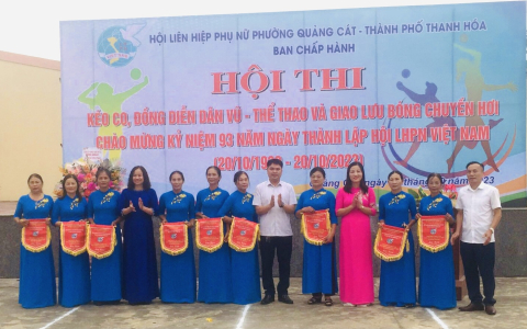 Phường Quảng Cát: Sôi nổi các hoạt động kỷ niệm ngày phụ nữ Việt Nam