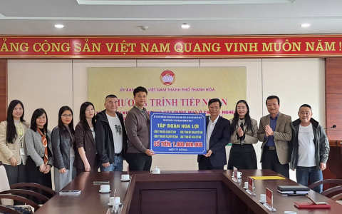 Thành phố Thanh Hóa tiếp nhận ủng hộ theo Chỉ thị số 22