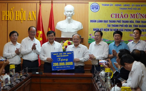 TP.Thanh Hóa thăm Hội An nhân kỷ niệm 50 năm giải phóng